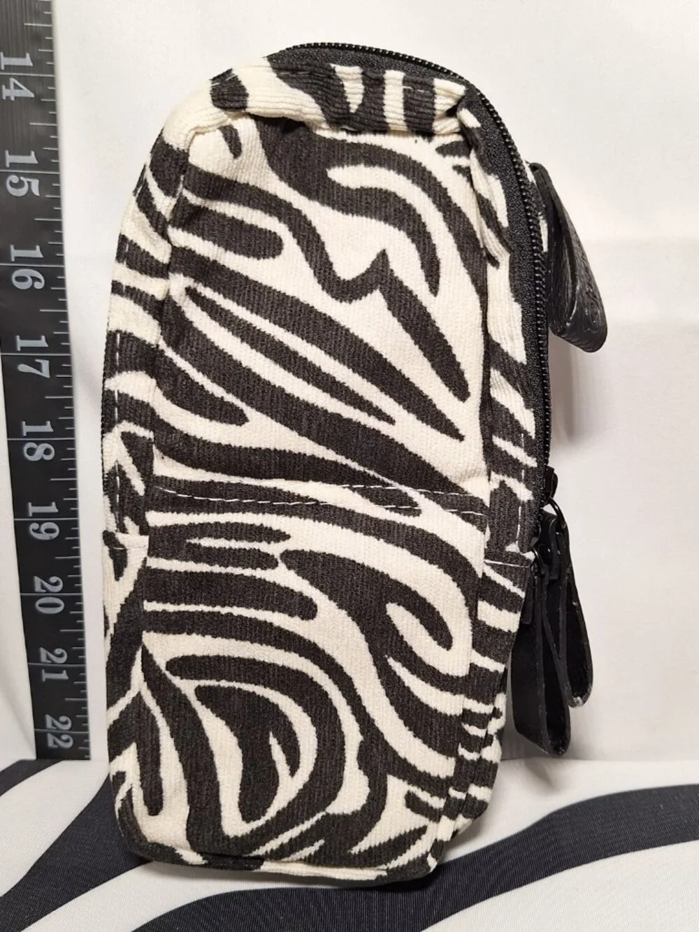 NWT Pencil Case Zebra Black & off-White